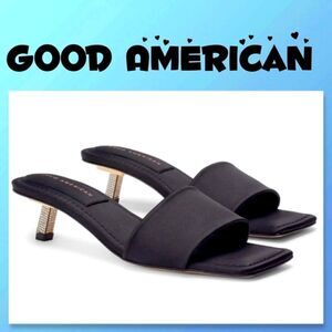 NIB Good American Shoes Good American Kickstand Slide Sandal Mules